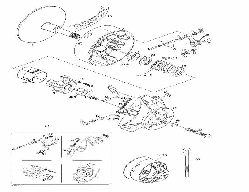 snowmobile Ski-doo  Summit H.M., 2000 - Drive Pulley