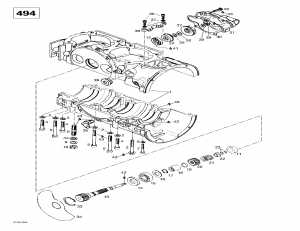 01-  , Rotary ,   (01- Crankcase, Rotary Valve, Water Pump)