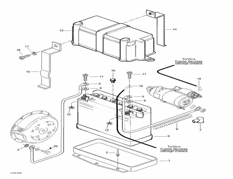 snowmobile  Touring 500 LC, 2000  - Electrical System