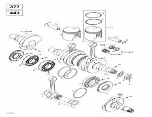 01-  (377, 443) (01- Crankshaft (377, 443))