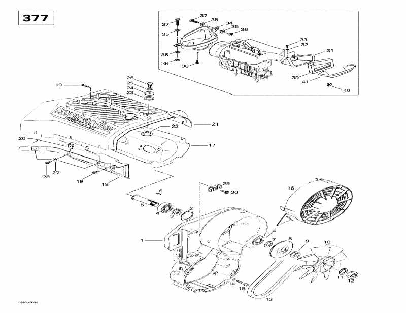 Ski Doo Touring SLE, 2000 ������ - ���������� System � Fan (377)