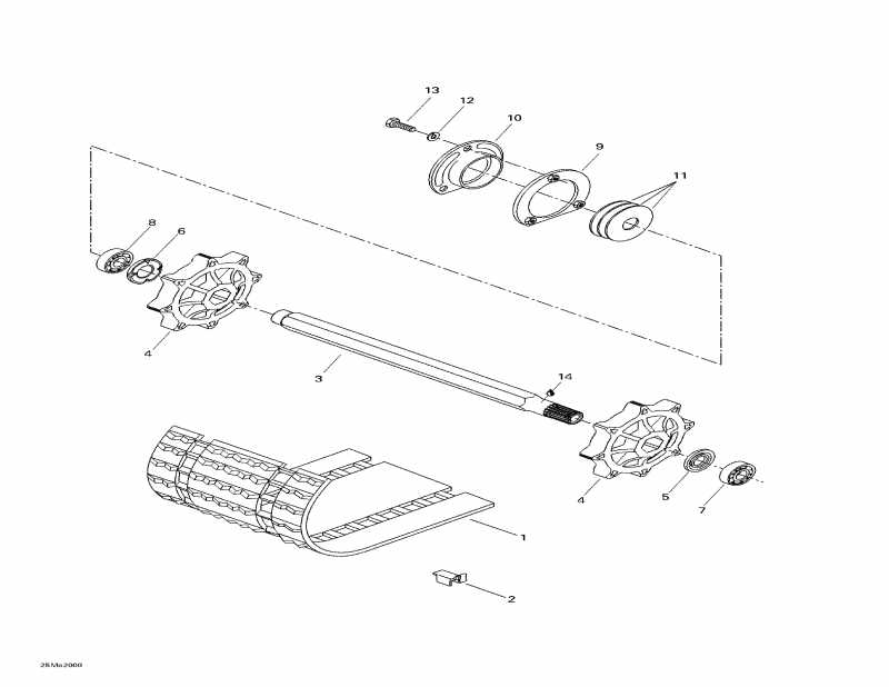    Tundra R, 2000 - Drive Axle  Track