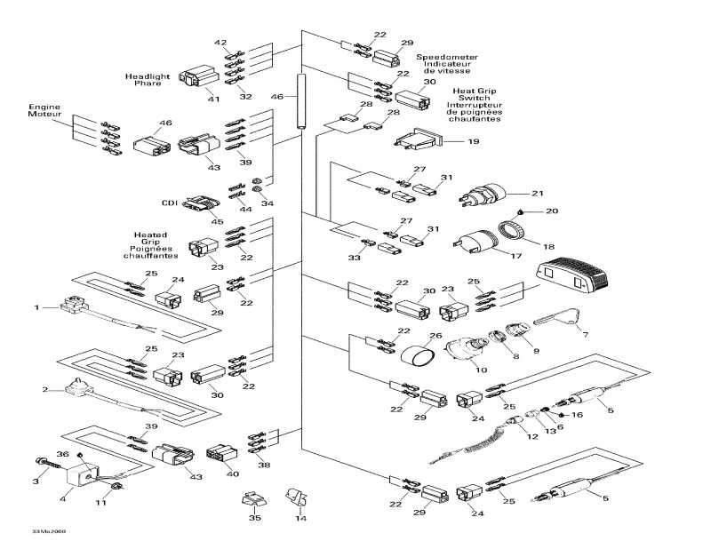 snowmobile SkiDoo Tundra R, 2000  - Electrical System