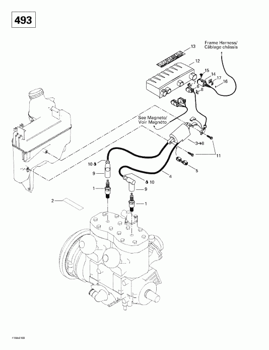 snowmobile  Formula Deluxe 500/600/700, 2001 - Ignition (493)