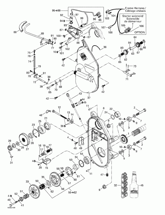 BRP Formula Deluxe 500/600/700, 2001  - Transmission