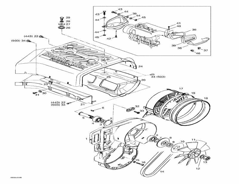  Ski Doo -  System  Fan