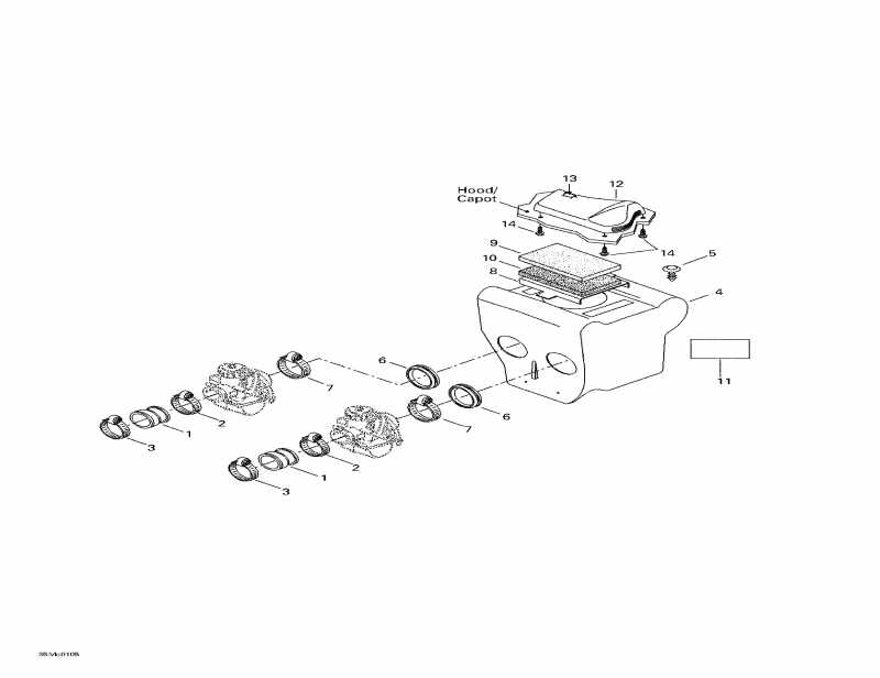 snowmobile Ski Doo Formula Deluxe 500 F, 2001  - Air   System