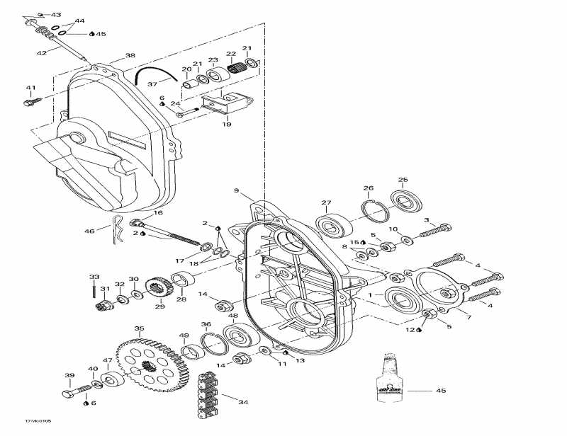 ��������  Formula Deluxe 500 F, 2001 ������ - Chaincase