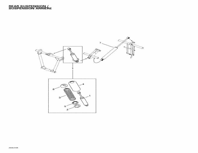 BRP SkiDoo Formula Deluxe 500 F, 2001 - Rear Shocks 2