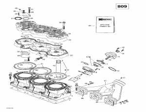 01- ,   (809) (01- Cylinder, Exhaust Manifold (809))