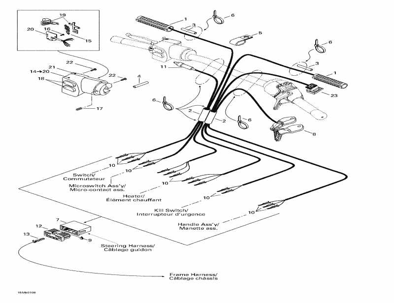 snowmobile Ski-doo Grand Touring 800 SE, 2001  - Steering System