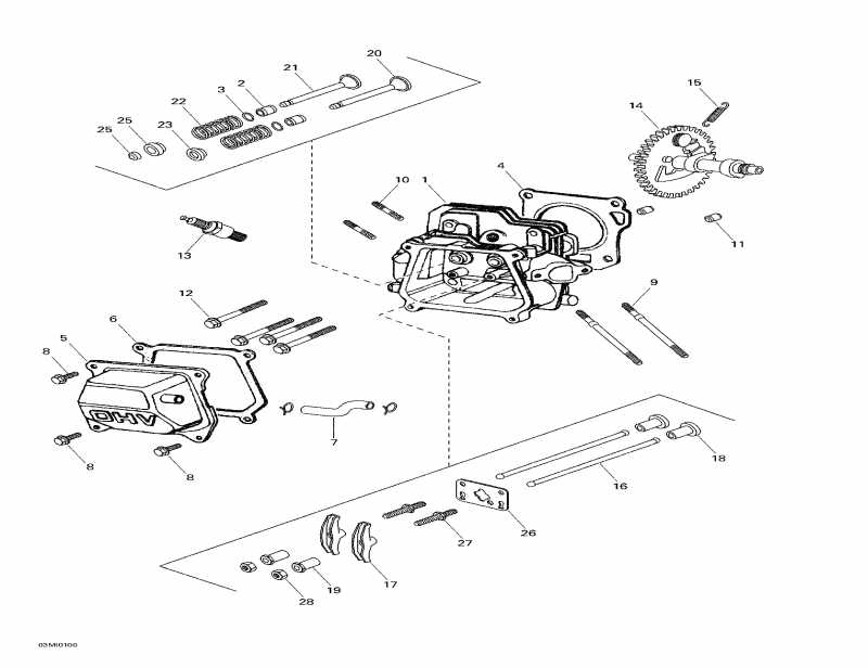 BRP Mini Z, 2001  - Cylinder Head, Camshaft