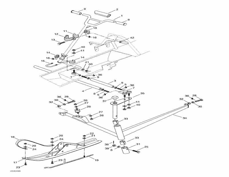 ski-doo Mini Z, 2001 - Steering System And Ski