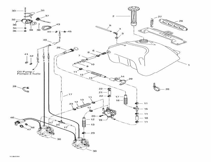 snowmobile SkiDoo  MX Z 380 F, 2001 - Fuel System