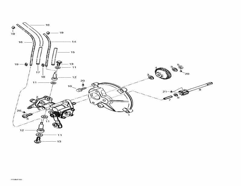  BRP SkiDoo  MX Z 380 F, 2001 - Oil Injection System