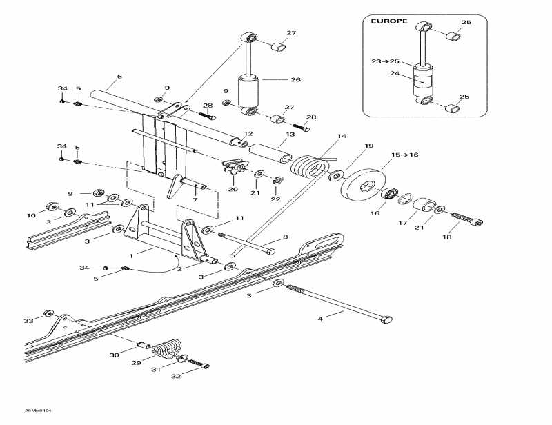   MX Z 380 F, 2001  - Rear Arm