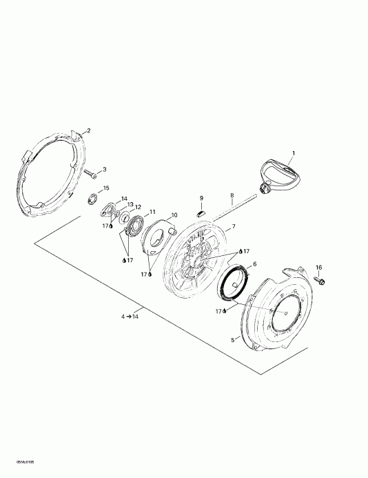 snowmobile ski-doo  MX Z 440 F/500 F, 2001 - Rewind 