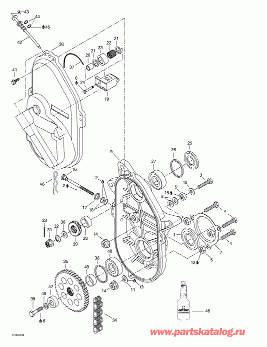 MX Z 440 F/500 F, 2001 - Chaincase