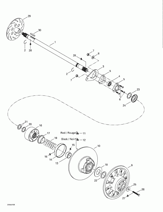  SKIDOO - Driven Pulley