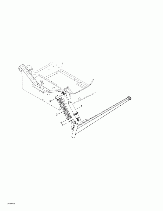 snowmobile BRP SkiDoo MX Z 440 F/500 F, 2001  - Front Shocks