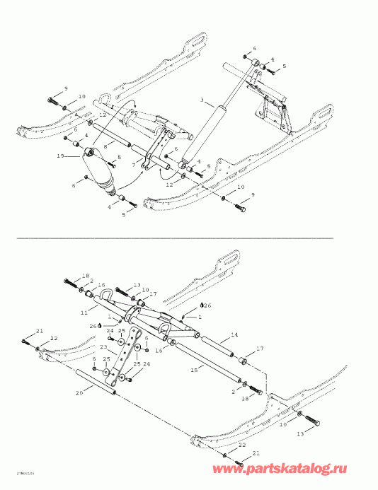 Skidoo  MX Z 440 F/500 F, 2001 - Front Arm