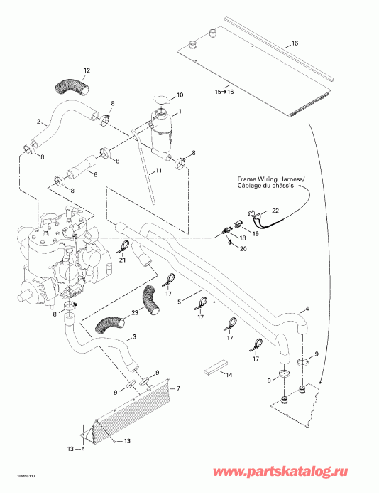 Ski Doo MX Z 500/600/700, 2001 - Cooling System