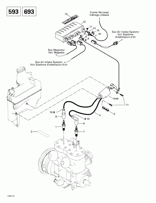 ��������  MX Z 500/600/700, 2001 ������ - Ignition 2