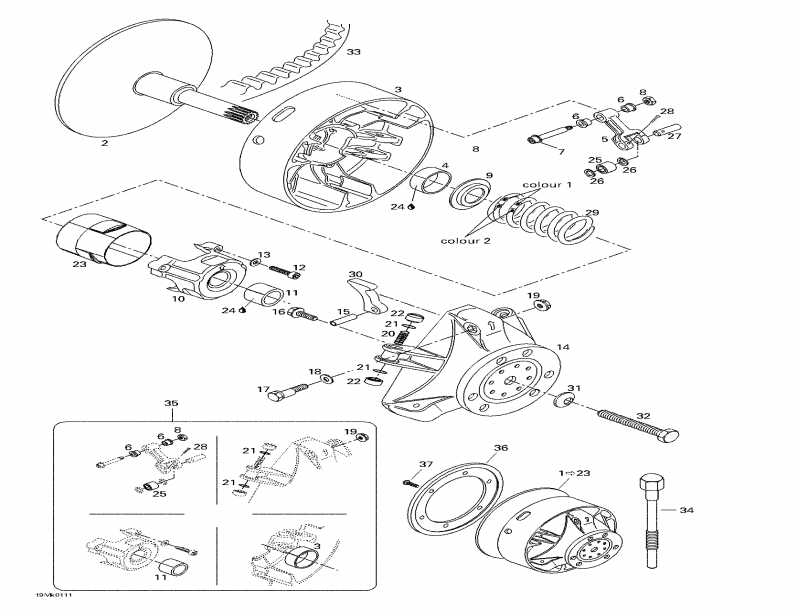 snowmobile SKIDOO  MX Z 800, 2001 - Drive Pulley