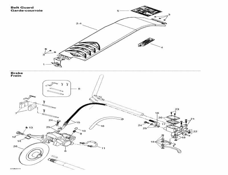 Skidoo - Hydraulic Brake And Belt Guard
