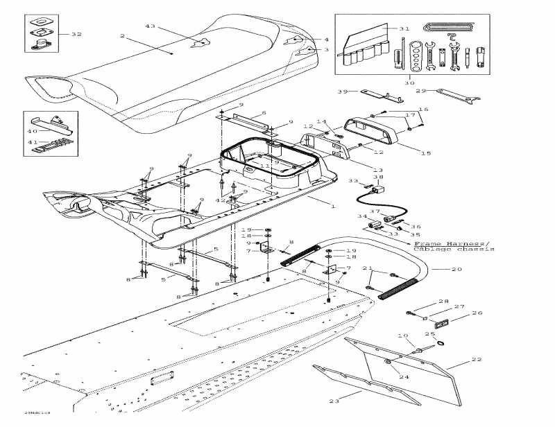 ��������  ����������� MX Z X 440 LC, 2001 - Seat And Accessories