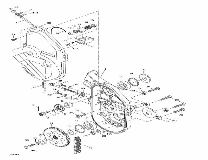  Ski-doo  Skandic 440F, 2001 - Chaincase