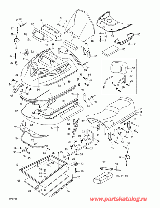 Ski-doo - Cab, Console, Seat