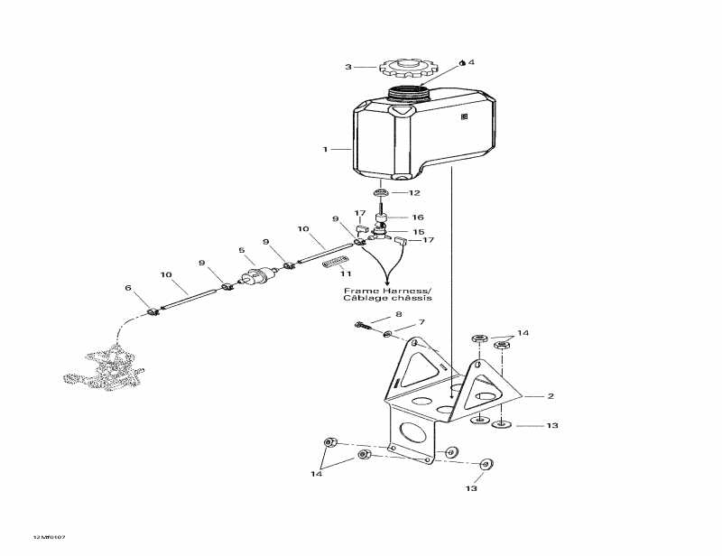 �������� Skidoo - Oil Tank And Support