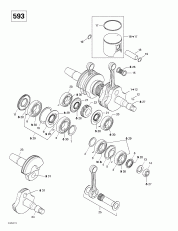 01-    (593) (01- Crankshaft And Pistons (593))