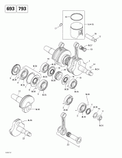 01-    (693, 793) (01- Crankshaft And Pistons (693, 793))