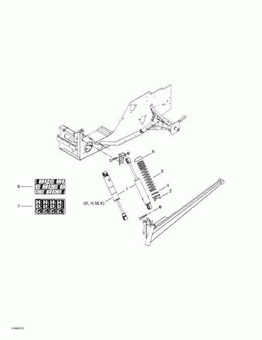  ski-doo Summit 600/700/800, 2001 - Front Shocks