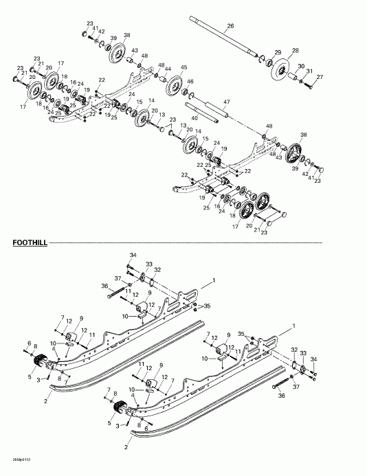 snowmobile  Summit 600/700/800, 2001  -   (foothill)