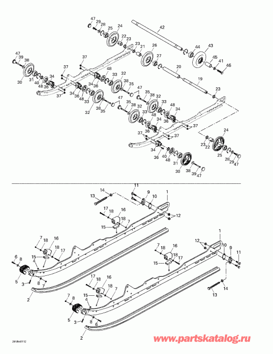  SkiDoo  Summit 600/700/800, 2001 - Rear Suspension