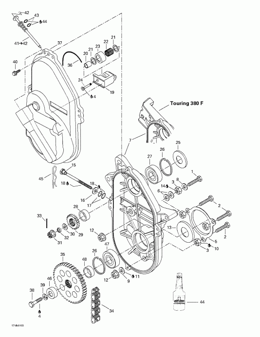 �������� Ski-doo Touring 380 F/500F, 2001 ������ - ����case