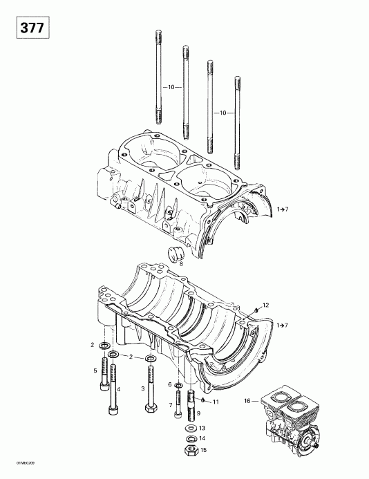 snowmobile Ski-doo Grand Touring 380 F/500 F, 2002  -   (377)