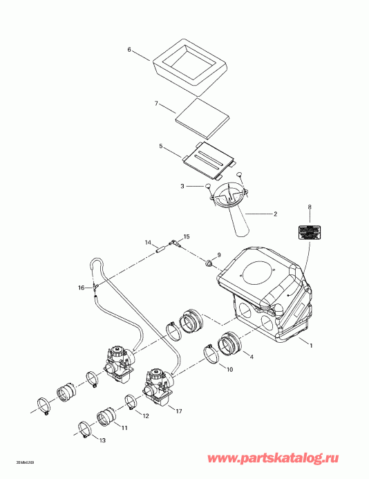 snowmobile  Grand Touring 380 F/500 F, 2002 ������ - Air ������� ������ System