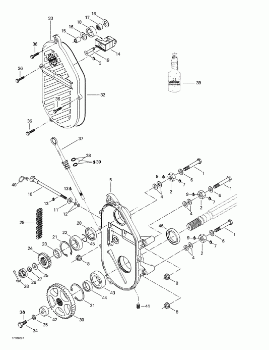  Skidoo Grand Touring 380 F/500 F, 2002  - case