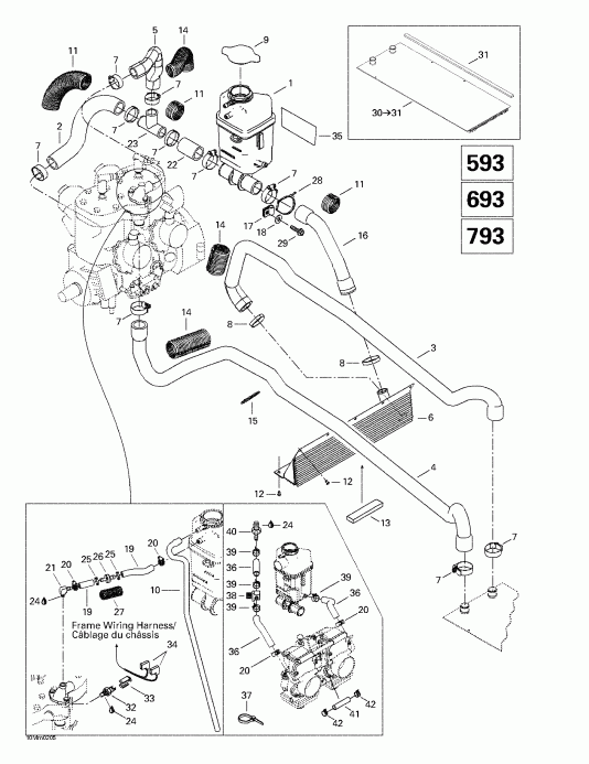 ����������� Grand Touring 500/600/700/800, 2002 - Cooling System 600,700,800