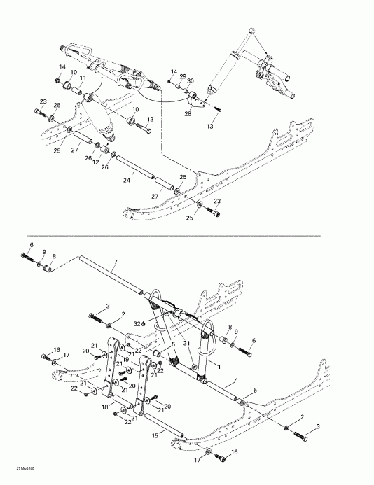 snowmobile - Front Arm