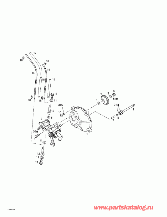  Ski-doo Legend 380F/500F, 2002 - Oil Injection System