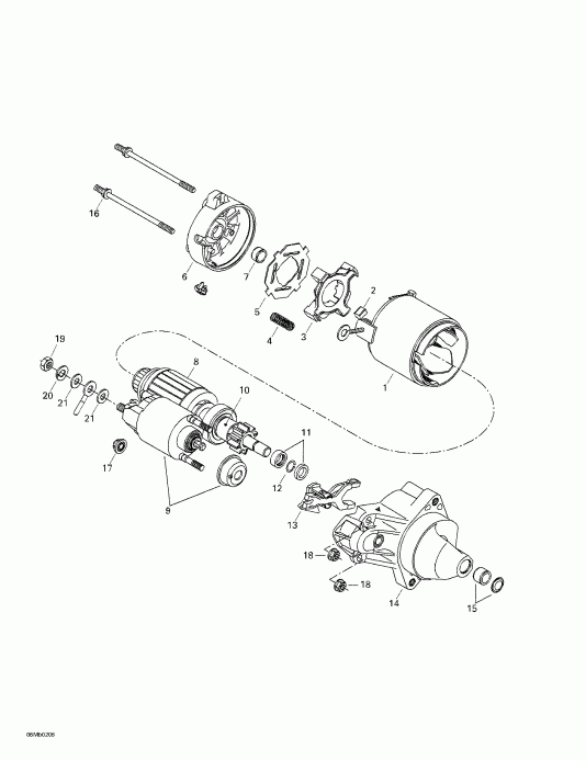  BRP SkiDoo  Legend 380F/500F, 2002 - Electric Starter