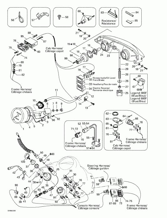  ski-doo Legend 380F/500F, 2002 - Electrical System