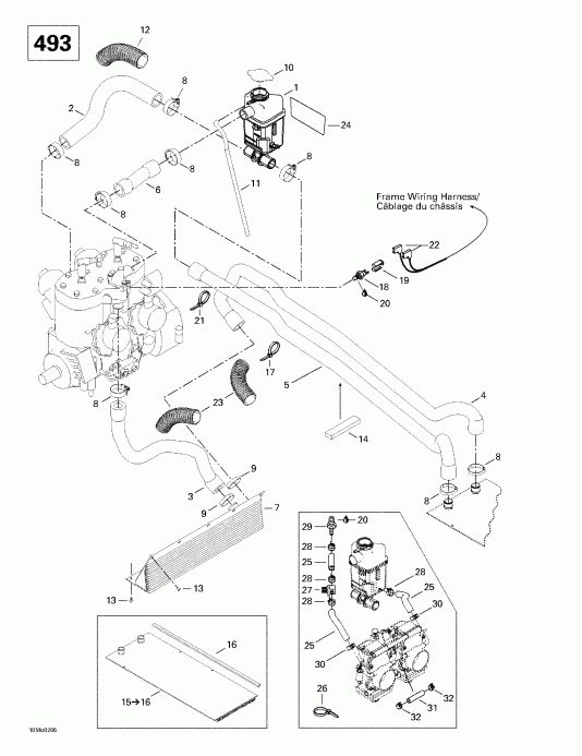 snowmobile Ski Doo Legend 500/600/700/800, 2002 -  System (493)