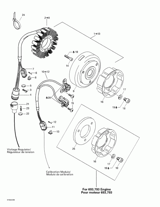 snowmobile  Legend 500/600/700/800, 2002  -  (12v, 360w)