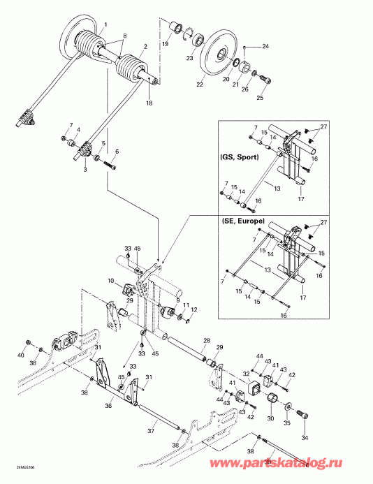    Legend 500/600/700/800, 2002 - Rear 